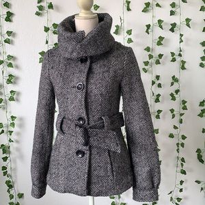 H&M | Cowl Neck Peacoat
